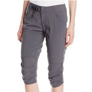 PrAna Coal Grey Jasmine Knicker 3/4 Capri Pant Size 6 Outdoor Adventure Athletic